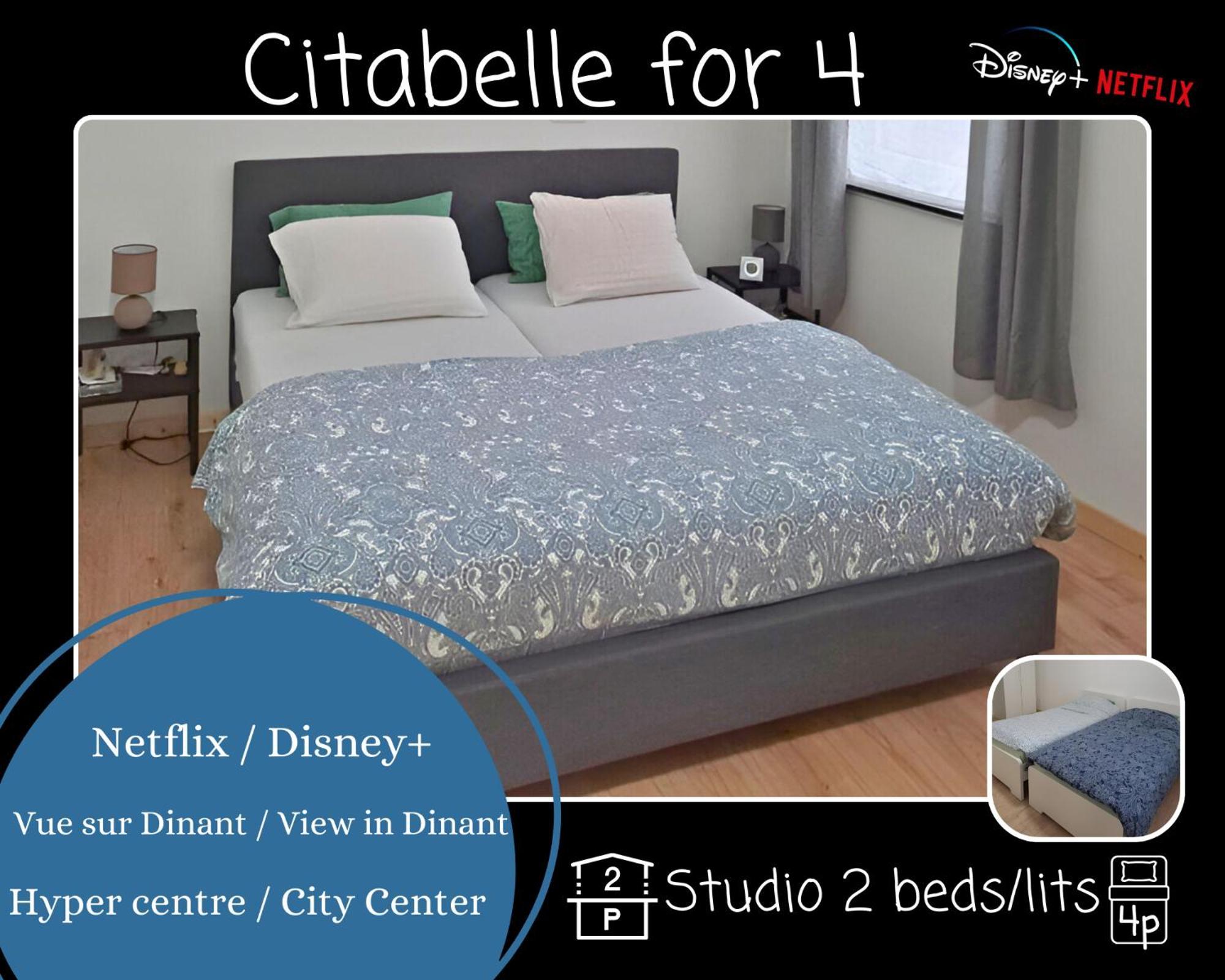 O Reflets - Citabelle For 4 - Studio 2 Rooms View "Citadelle" Dinant Dış mekan fotoğraf